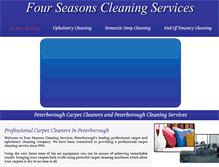 Tablet Screenshot of fourseasons-cleaning.com
